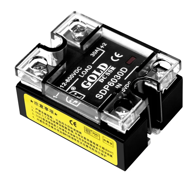 

SDP6030D 30A SSR, напряжение нагрузки: 12-3,5 В постоянного тока, управляющая головка: 3,5-32 В постоянного тока или-32 В постоянного тока, бесплатная дост...