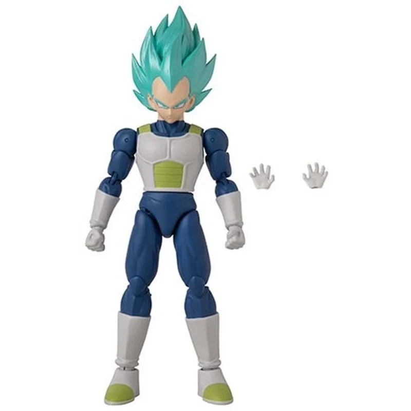 

6-inch Original Bandai Anime Dragon Ball Dragon Star Theatrical Version Movable Blue Hair Vegeta Model Toy Birthday Gift