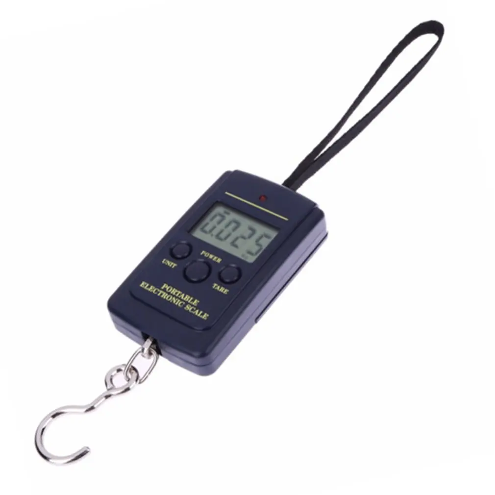 

40kg x 10g Mini Digital Scale for Fishing Luggage Travel Weighting Steelyard Hanging Electronic Hook Scale Kitchen Weight Tool
