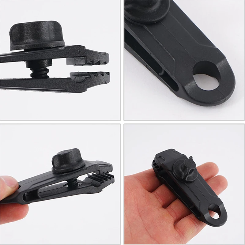 

5Pcs Tent Clip Adjustable Plastic Windproof Reusable Outdoor Tarpaulin Clip BHD2