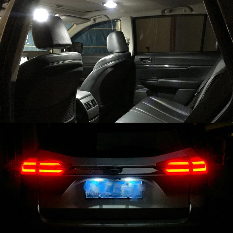 10 шт. Автомобильные светодиодные лампы W5W T10 168 автомобильные 2835 SMD для Skoda Superb Octavia