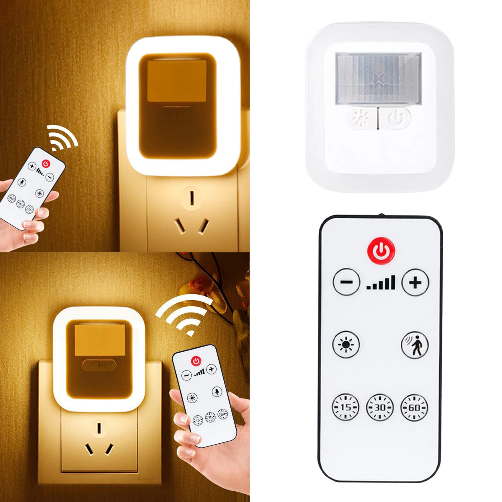 

Smart Plug-in Night Light Dusk to Dawn Sensor for Home Remote control