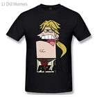 LIDU футболка для мужчин много Doppo 100% хлопок Godzilla футболка Забавный размера плюс, одежда