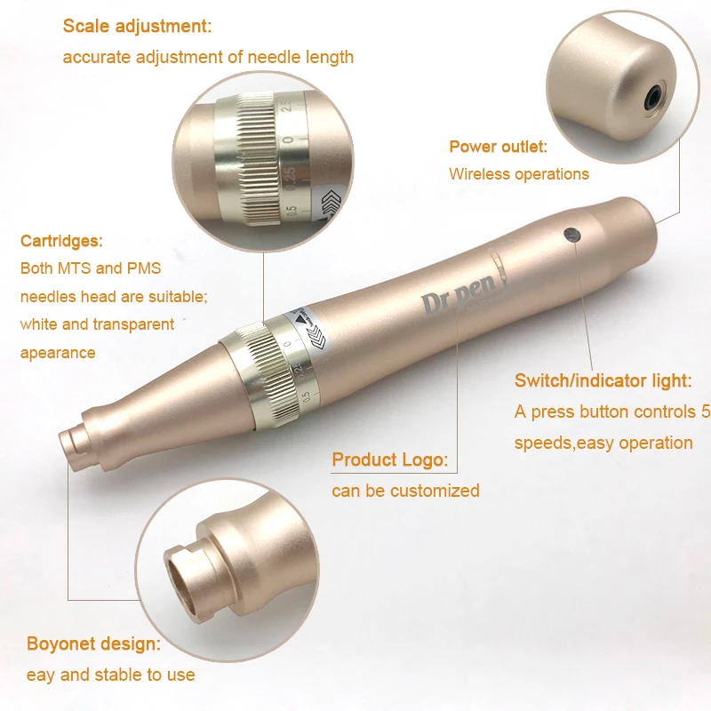 Беспроводная ручка Dr.Pen Ultima M5 W Derma иглы картридж Электрический Микро прокатки