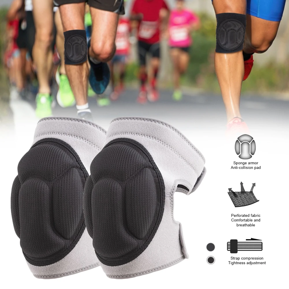 

2 PCS Knee Pads Adjustable Knee Brace Pain Relief Knee Protector For Men Women Running Hiking Cycling Fitness Compression Sleeve
