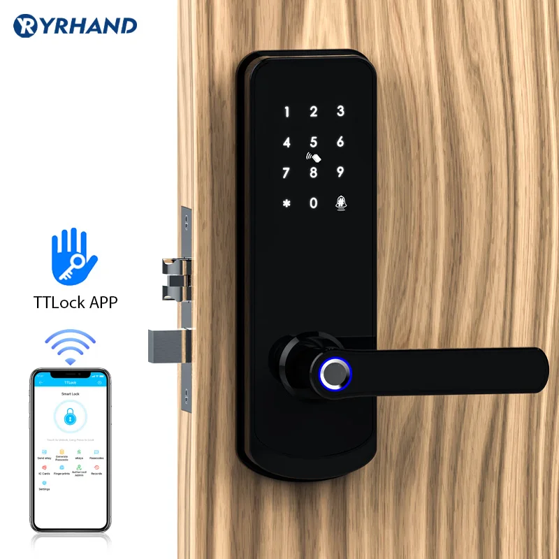 Fechadura Ttlock новый узор NX1F cerradura inteligente lock de porte smart door