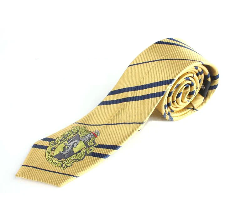 Harri свитер в стиле Гарри Поттера Гриффиндор Слизерин Ravenclaw Hufflepuff свитер, жилет, пальто Косплей костюмы на Хэллоуин и Рождество подарок - Цвет: Hufflepuff Tie