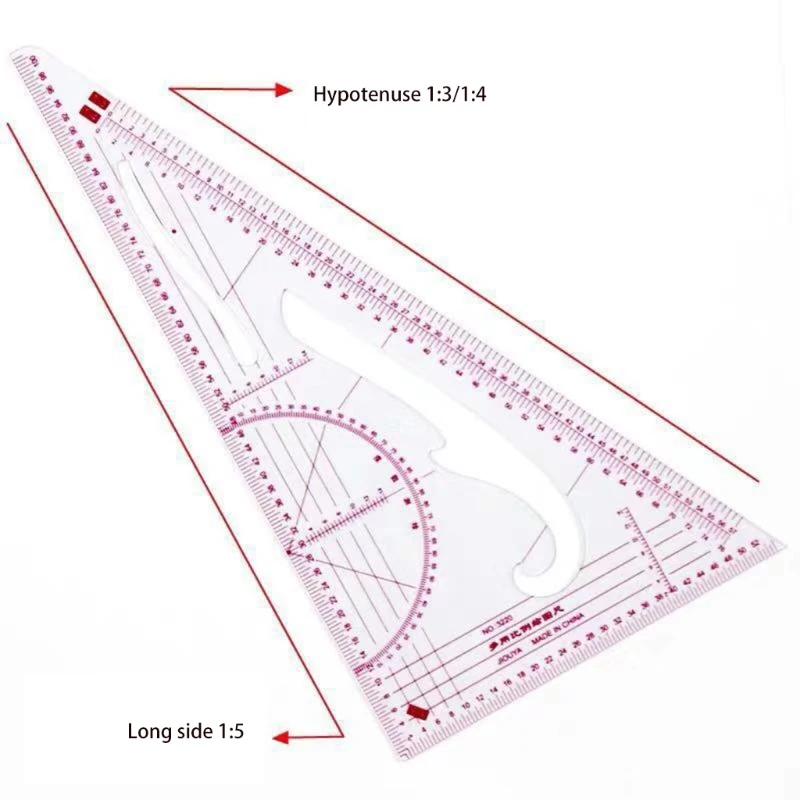 Швейные инструменты 4/5 Stlye французская кривая Метрическая форма линейка