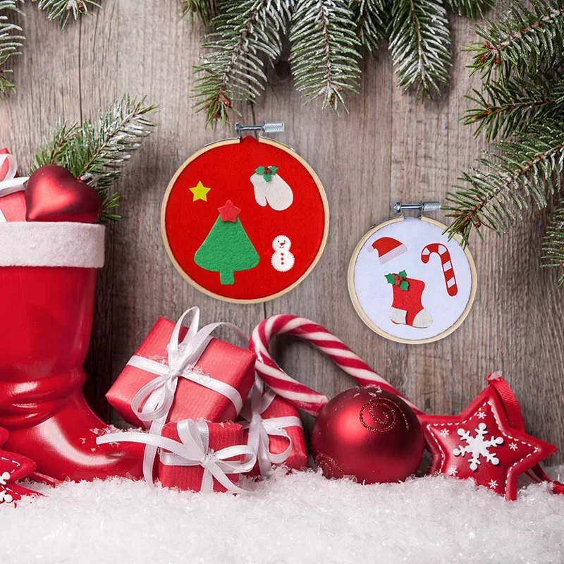 10 шт 3 дюйма и 4 Вышивка Обручи бамбуковый круг крестиком кольцо для