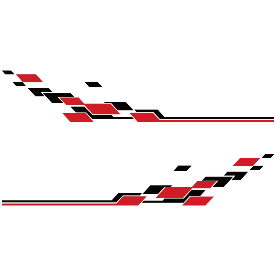2 шт. кузова боковые проверки гоночный стиль графическая виниловая Автомобильная наклейка для mitsubishi l200 triton