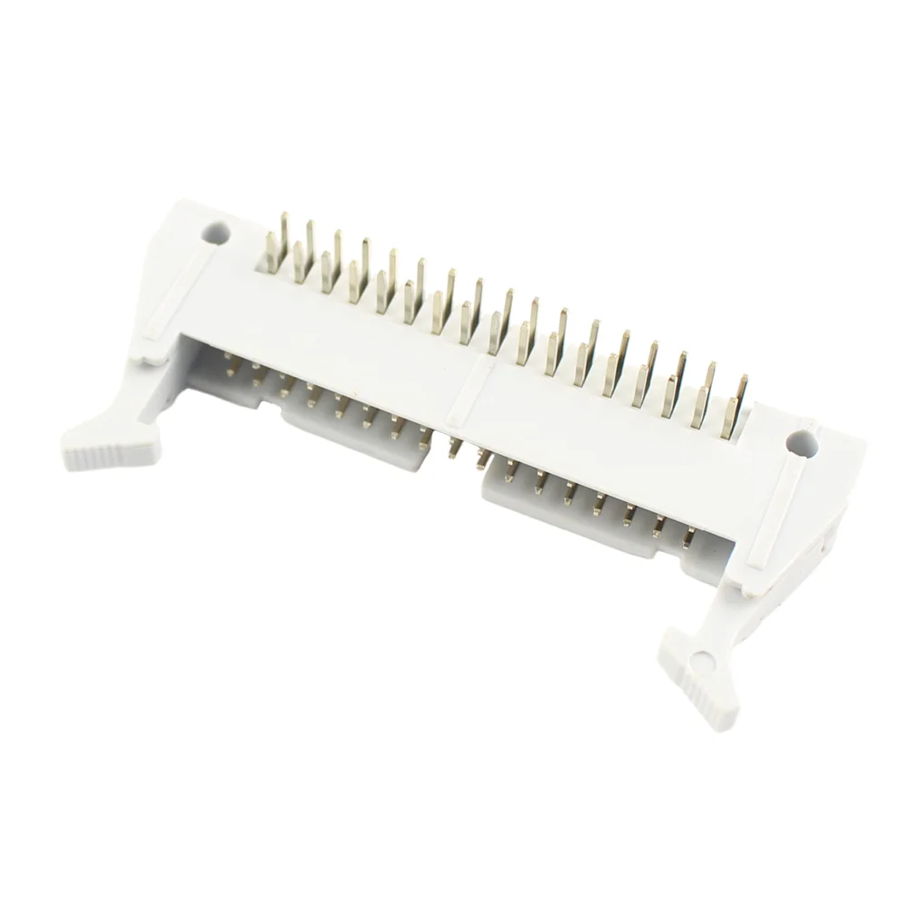 5pcs 2.54mm Pitch 14/16/26/34/40/50 Pin Male Right Angle Ejector Header Cable Connector DC2 IDC Socket 14P 16P 26P 34P 40P 50P |