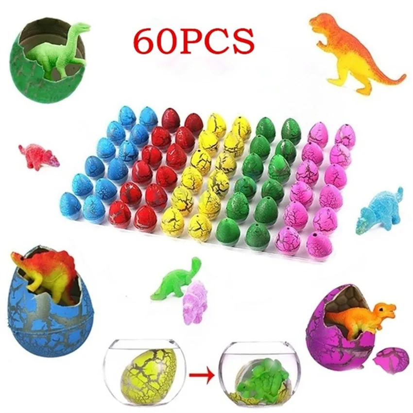 Разноцветные забавные надувные Волшебные Яйца динозавра 30/60 шт. инкубационный