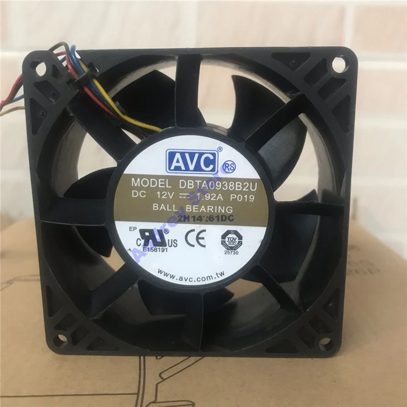 Вентилятор охлаждения воздуха AVC 9038 DBTA0938B2U постоянный ток 12 В 1 2 А 9 см 15000 об/мин