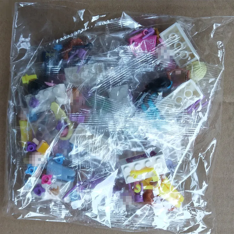 

Girl Princess Sets 8pcs Mermaid Snow White Belle Jasmine Cinderella Princess Building Blocks Toys Toys for Children gift