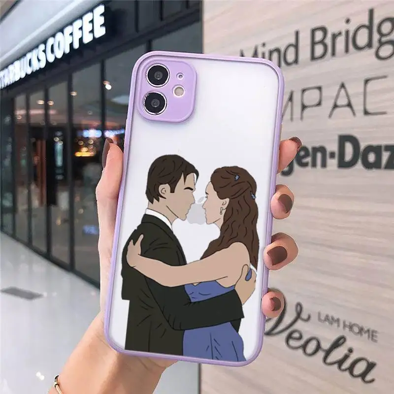 

The Vampire Diaries Damon luxury Phone Case cover matte transparent For iphone 7 8 11 12 plus mini x xs xr pro max cover