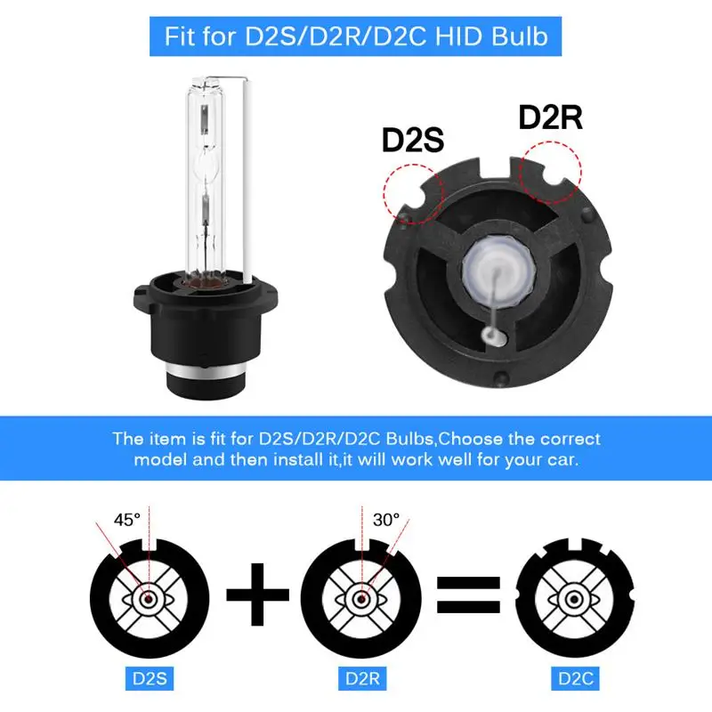 2 шт автомобильные ксеноновые HID лампы комплект 35 Вт D2S/D2C длительный срок службы