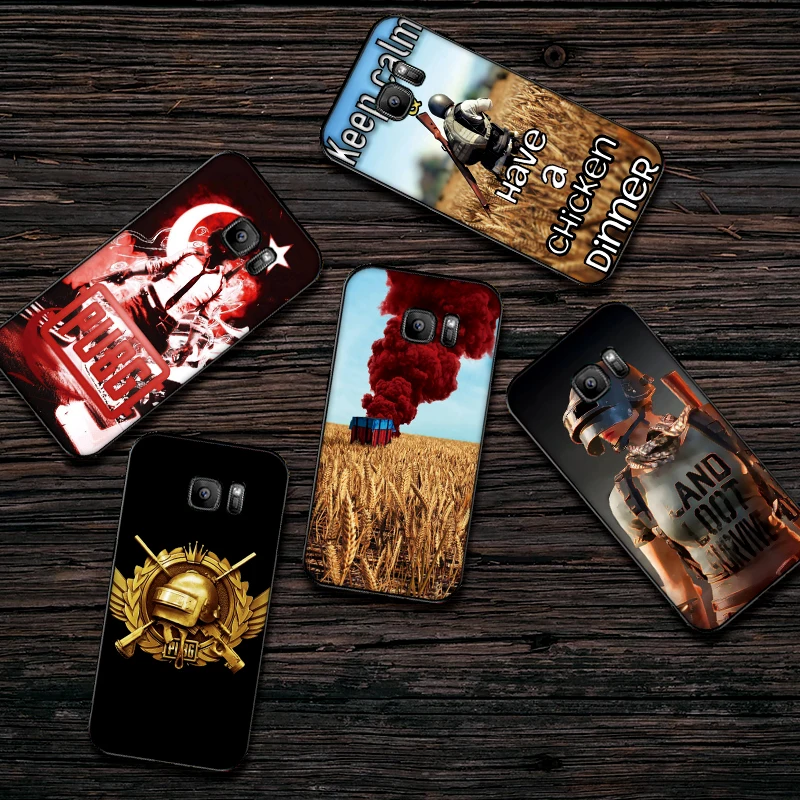 Чехлы для samsung A70 50 40 30 20 10 60 6 Plus PUBG иллюстрации A7 A8 A9Soft на заднюю панель телефона