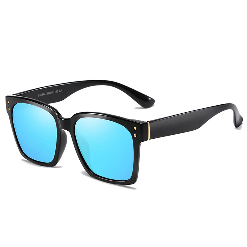 Очки солнцезащитные унисекс в стиле оверсайз с поляризацией и плоской оправой |