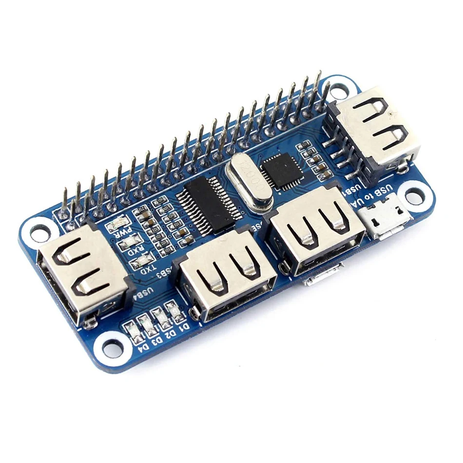 4 USB-порта для Raspberry Pi 3 / 2 Zero W | Электронные компоненты и принадлежности