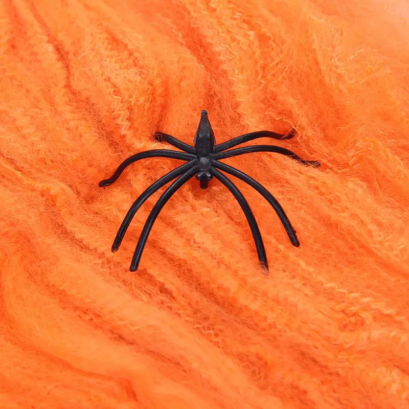 Хэллоуин Страшные вечерние сцены реквизит белая эластичная паутина паук веб