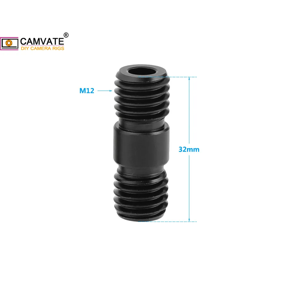 CAMVATE 2 шт. Универсальный удлинитель для стержня M12 резьба DSLR камеры плечевое