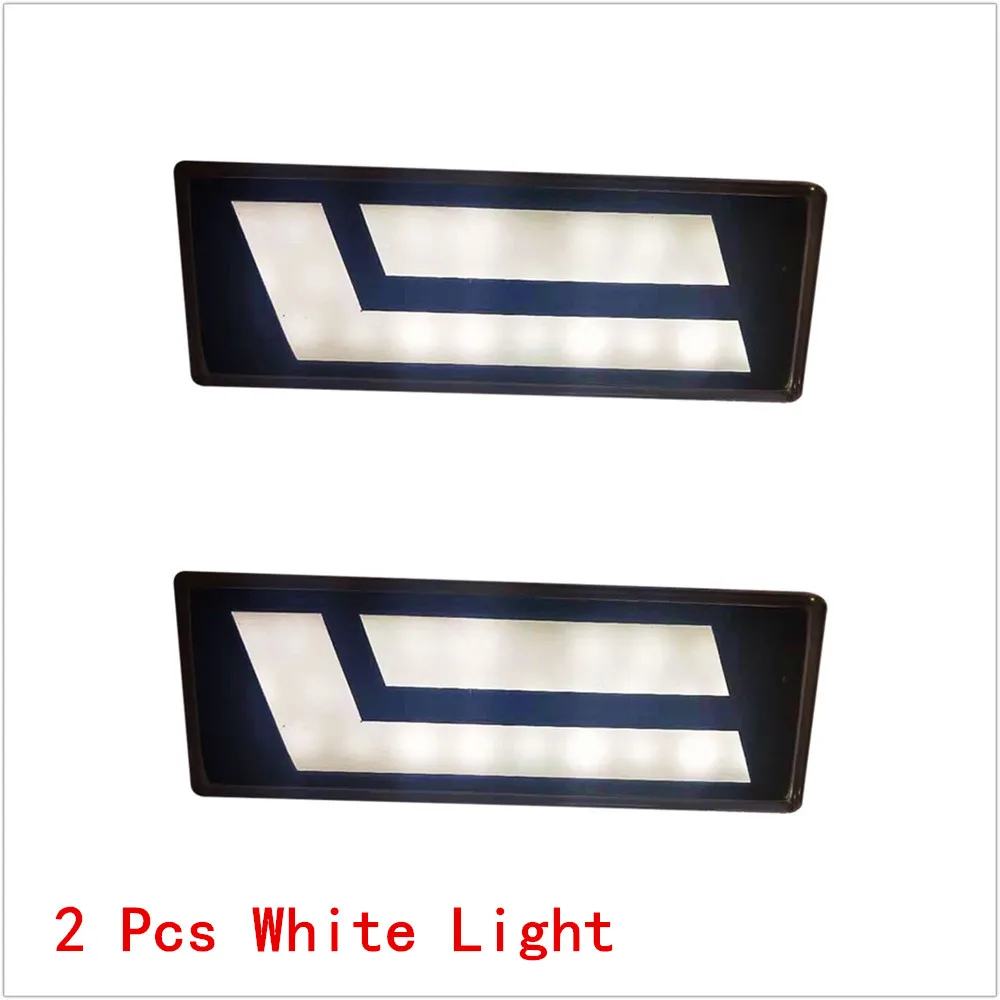 Marker white Light 2 шт. светодиодный дневные ходовые огни для Лада Нива 4x4 1995 ходовой сигнал поворота " светодиодный фары с DRL автомобильный тюнинг лампа задний фонарь - Цвет: Marker white Light