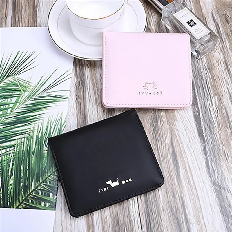 

2020 Fashion Cute Cat Face Women Wallet for Credit Cards Small Leather Short Womens Wallets and Purses Carteira Feminina