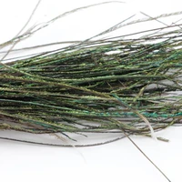 200pc fly fishing bait tied material natural peacock herl feather wire tail ribbon gloss streamers accessories