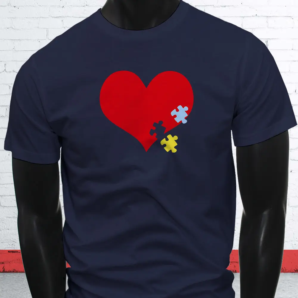 Лидер продаж летняя детская футболка для лечения рака Арт аутизм понимание Харт