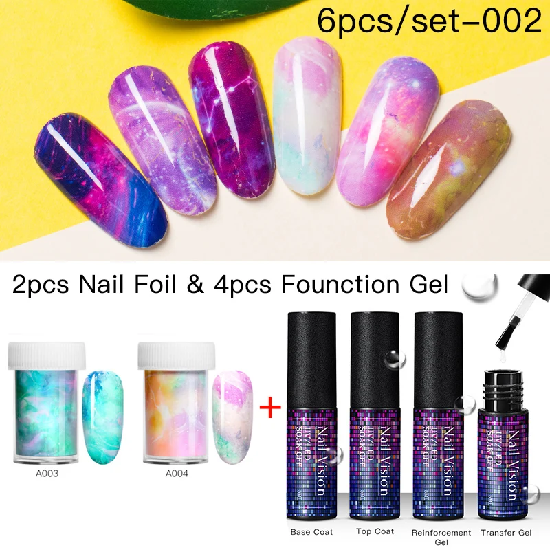 Гель клей для переноса зрения ногтей фольга клейкая бумага звездного принта