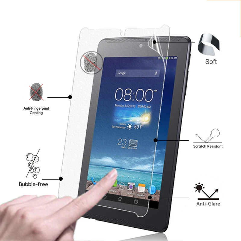 

BEST Anti-Glare Matte Film For Asus Fonepad 7 ME372CG 7.0" tablet pc Anti-Fingerprint Screen Protector coverwith clean cloth