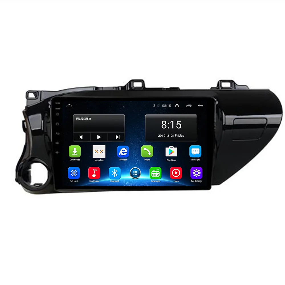 

Android 10.0 Quad Core Fit TOYOTA Hilux 2016 2017 2018 2019 - Car DVD Player Navigation GPS Radio