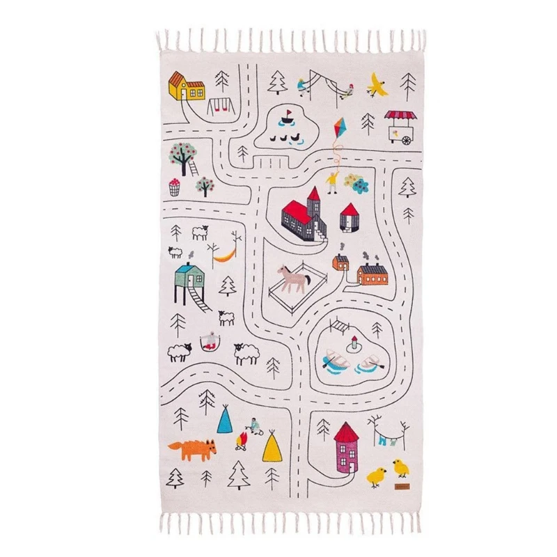 

Kids Baby Play Game Mat Car Track Pattern Puzzle Learning Educational Toys Children Infants Crawling Blanket Playmat Floor