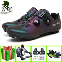 road cycling shoes add pedals glassess men sapatilha ciclismo bike ultralight self locking bicycle sneakers women racing shoes