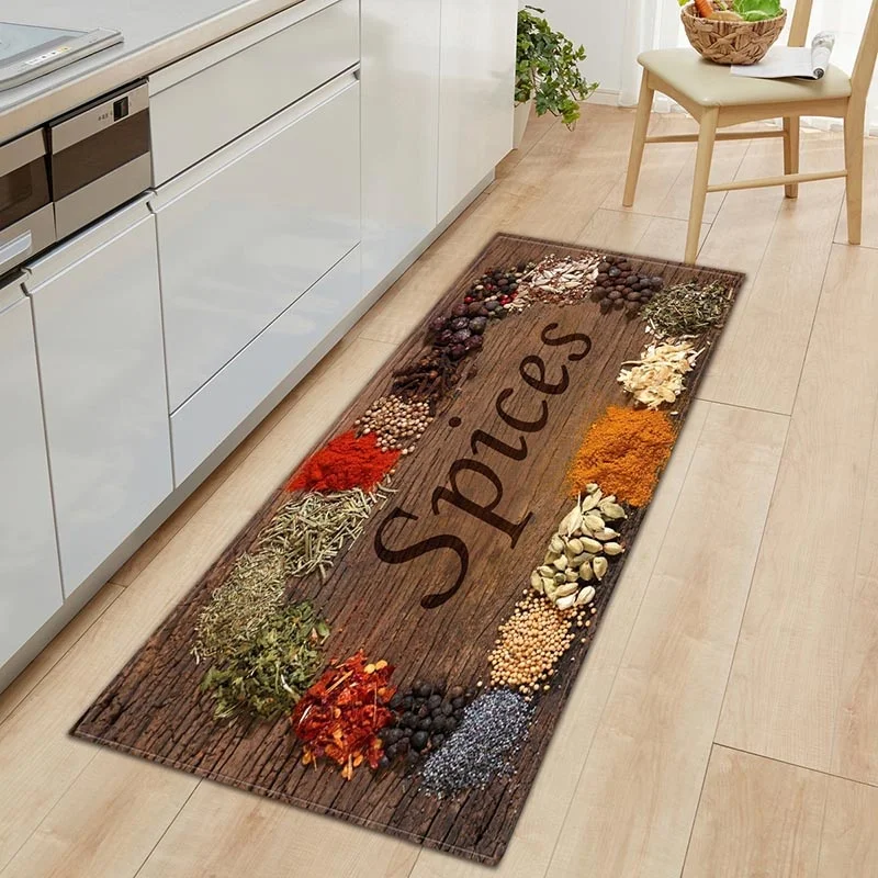 

Long Strip Entrance Doormat Household Tableware Anti-slip Kitchen Mat Absorbent Bathroom Rug Modern Floor Mat Home Decoration