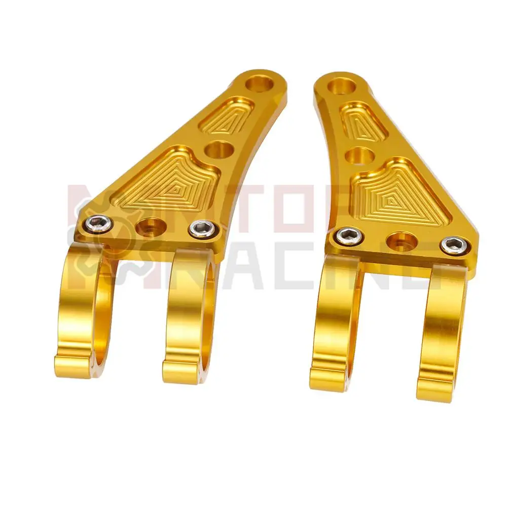 Кронштейн для крепления мотоциклетной фары CNC золотистый 30 мм 33 35 37 38 39 41 43 45 46 48 49 50