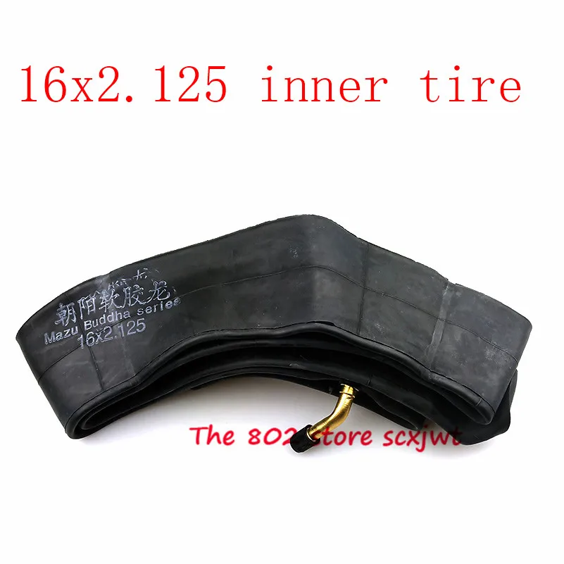 Размер 16 дюймов внутренняя трубка для электрического мотоцикла 16x2 125 16*2 шин