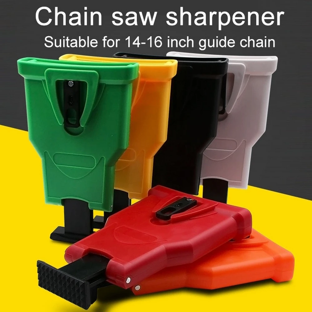 Портативная точилка для цепной пилы желтый инструмент заточки