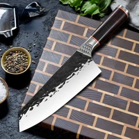 handmade japanese chef cleaver kiritsuke stainless steel kitchen knife for meat fruit fish vegetables butcher tool