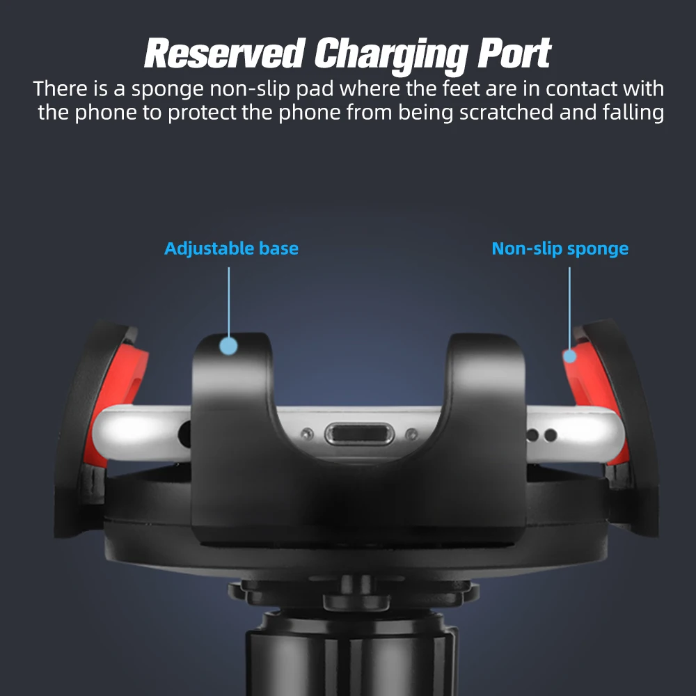 FONKEN Phone Car Holder Scalable Glass Suction Cup Desk in Car Mobile Holder Stand Large Screen Smartphone GPS Auto Bracket