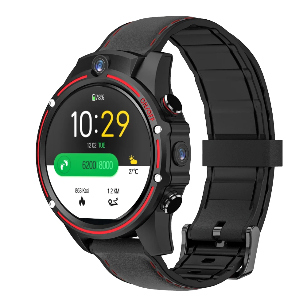 Смарт часы KOSPET Vision мужские 3 + 32 ГБ 2 камеры Bluetooth Android 7 1 GPS Wi Fi 4G Bluetooth|Смарт-часы| |