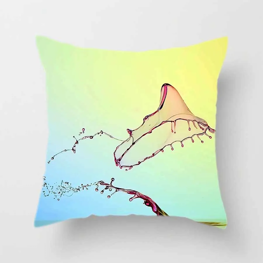 Абстрактная водная искусственная наволочка из полиэстера декоративная для