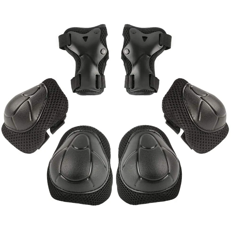 

6Pcs Protective Gears Set Kids 3-7, Knee Elbow Pads Wrist Guards Child Safety Protector Kit for Cycling Bike Skating