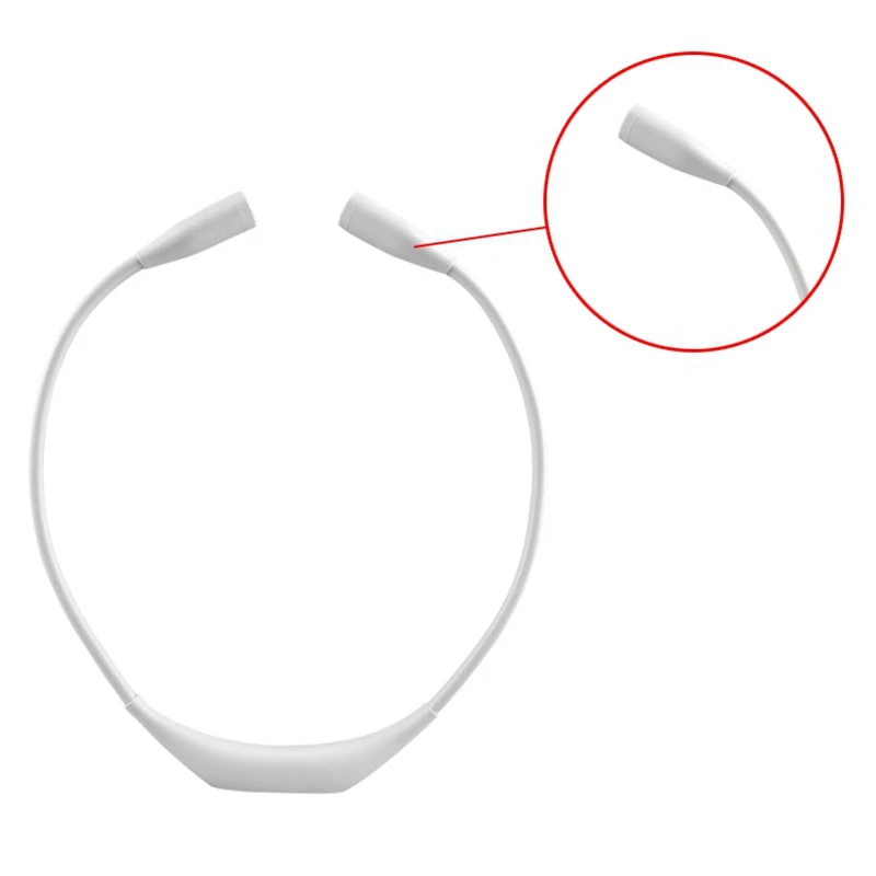 

Rechargeable 4 LED Reading Light Bright Neck Hug Light Silicone Arms 3 Levels of Brightness Adjustment