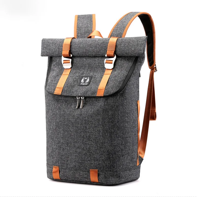 New Style Fashion Backpack Men's Large Capacity Student School Bag Leisure Travel Backpack Simple Business Backpack