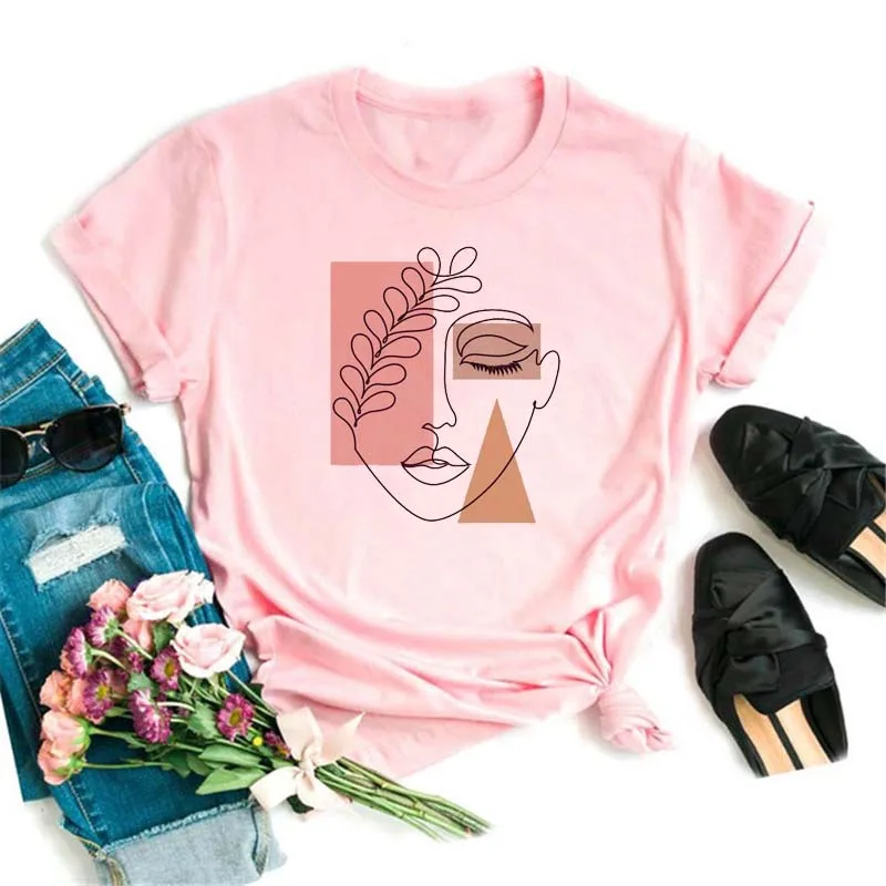 

New Aesthetic T Shirt Women Fashion Short Sleeve Clothes Summer Shirt T-shirts Top T Graphic Female Ladies Womens Tee T-Shirts