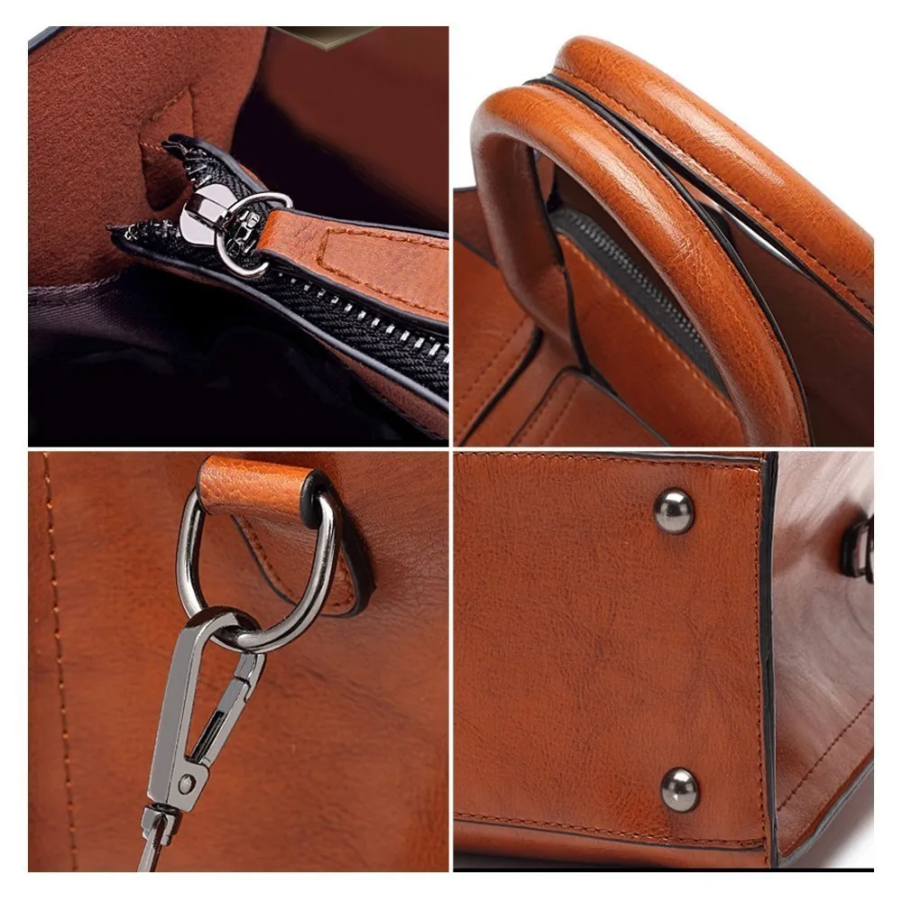 Herald Fashion женские кожаные сумочки вместительная качественная однотонная