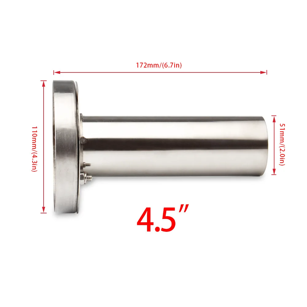 Универсальный Регулируемый автомобильный хромированный глушитель выхлопной