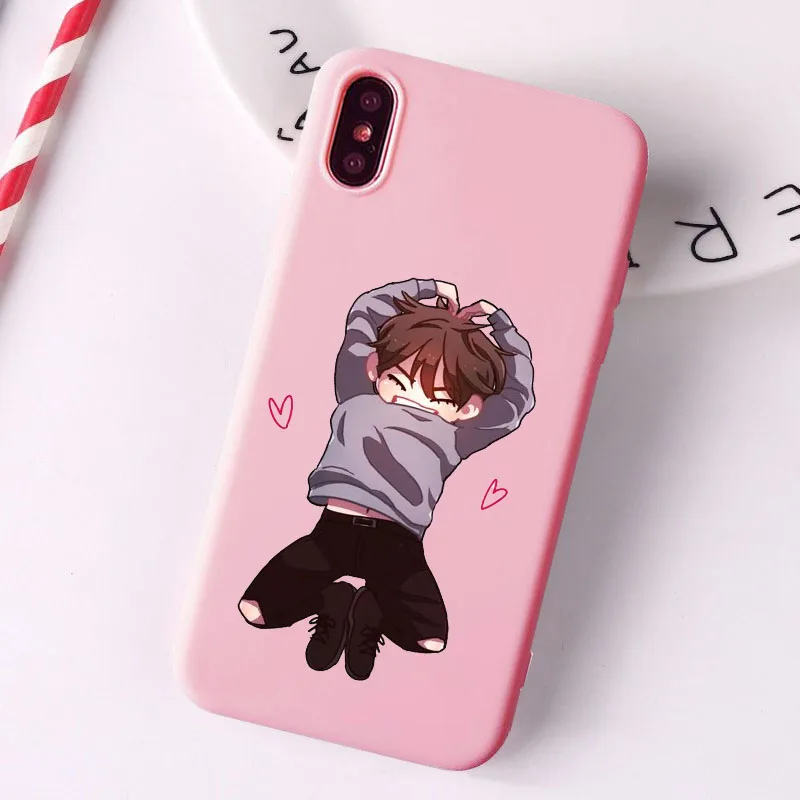 Модный чехол Monsta X KPOP для группы мальчиков Розовый Мягкий силиконовый из ТПУ