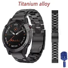 Ремешок из титанового сплава и нержавеющей стали для Garmin Fenix 6 6X Pro 5 5X Plus 935 945
